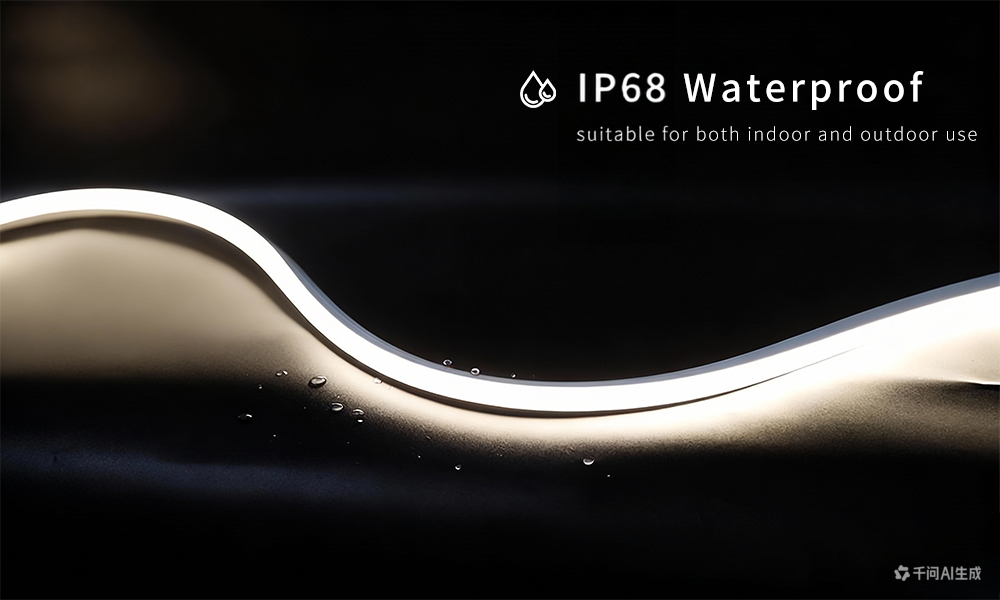 Wholesale W20*H20mm 24V/220V 8mm wide IP68 waterproof grade SMD2835 LED flexible silicone light strip, suitable for outdoor landscapes and home decoration, and can be freely cut.,murenled,IP68 LED Strip SMD2835 8mm 24V/220V Flexible Cuttable
