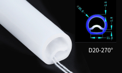 Bulk Round Silicone Tubing for LED Strips - Multiple Specs Available for Landscape Lighting,murenled,Wholesale LED light strips with round silicone sleeves
