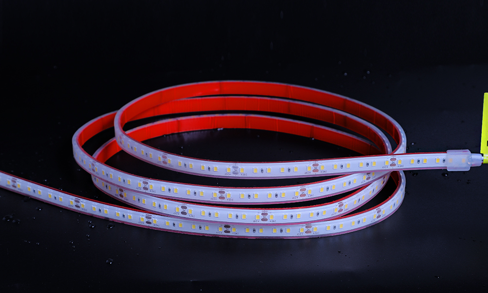 Wholesale 24V 8mm wide IP68 waterproof grade SMD2835 LED flexible silicone light strip, suitable for outdoor landscapes and home decoration, and can be freely cut.,murenled,Waterproof 24V LED Strip, for indoor & outdoor use.