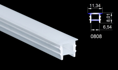 Wholesale No-threading Silicone LED Channel Cover | Glare-free Soft Light Diffuser for Ceiling & Cabinet Lighting  Multiple specifications are available,murenled,Wholesale LED wire-free silicone cover plates