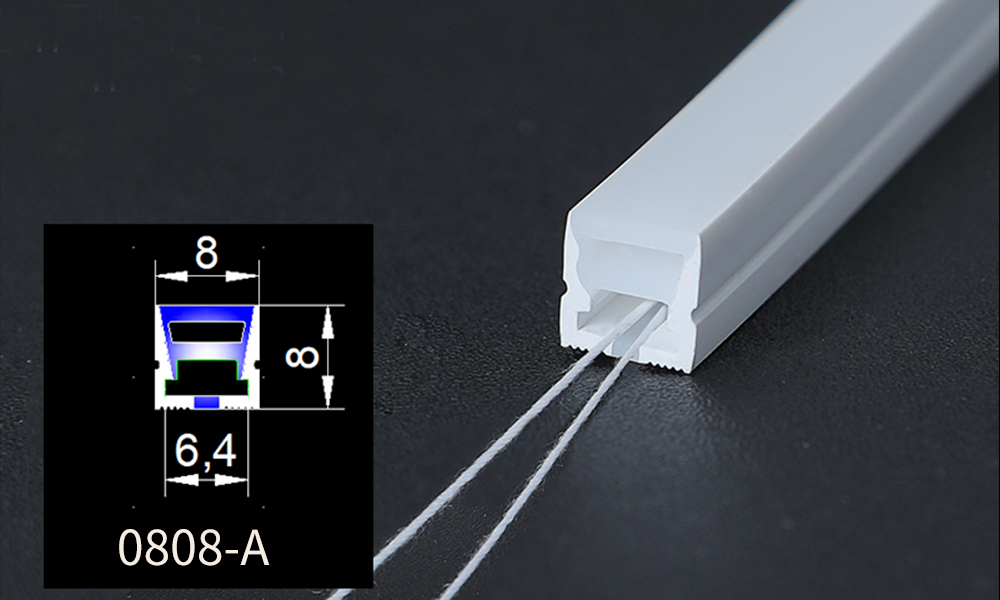Wholesale LED light strips with silicone sheaths, featuring forward light emission, suitable for indoor/outdoor environments, with waterproof design, and available in various lengths.,murenled,Wholesale LED light strips with silicone sleeves