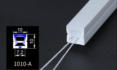 Wholesale LED light strips with silicone sheaths, featuring forward light emission, suitable for indoor/outdoor environments, with waterproof design, and available in various lengths.,murenled,Wholesale LED light strips with silicone sleeves