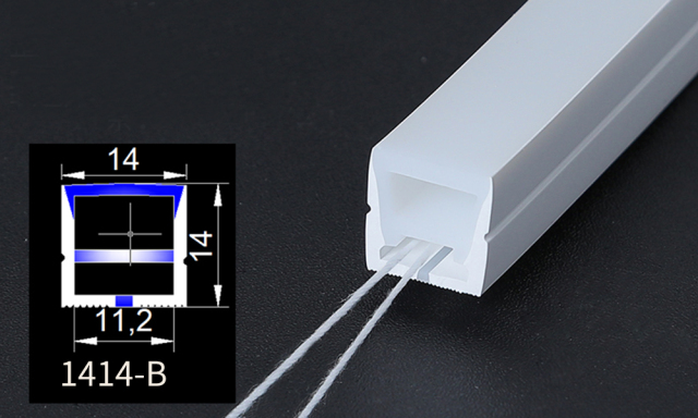 Wholesale LED light strips with silicone sheaths, featuring forward light emission, suitable for indoor/outdoor environments, with waterproof design, and available in various lengths.,murenled,Wholesale LED light strips with silicone sleeves