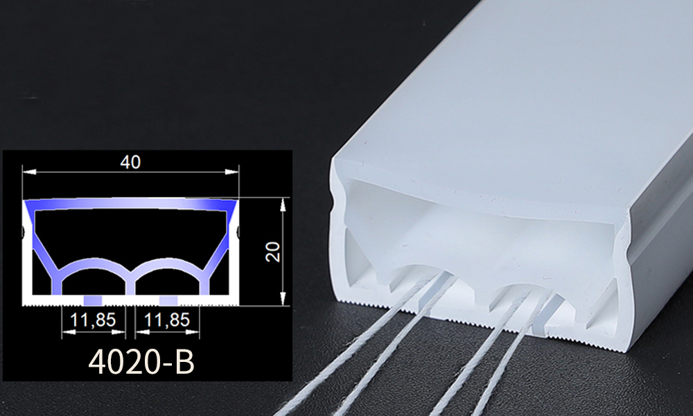 Wholesale LED light strips with silicone sheaths, featuring forward light emission, suitable for indoor/outdoor environments, with waterproof design, and available in various lengths.,murenled,Wholesale LED light strips with silicone sleeves