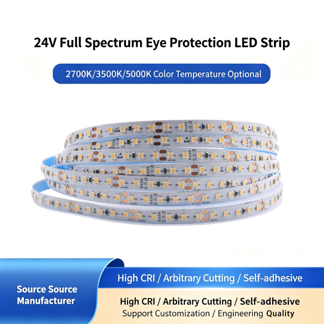 2835 SMD LED Strip Light | 120LEDs/m, 10W/m, DC12V/DC24V, FPC+Copper, Warm/Neutral/Cool White, WiFi/Bluetooth Smart Control,murenled,Flexible 2835 LED Strip 12V/24V Smart Control
