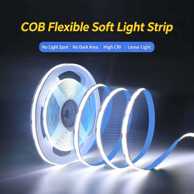 COB LED Strip Light DC12V/24V 10W/M 3000K-6000K Flexible Dotless Tape for Hotel & Home Lighting,murenled,COB LED Strip Light DC12V/24V 10W/M 3000K-6000K Flexible Dotless Tape for Hotel & Home Lighting