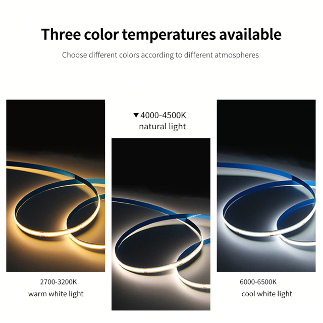 COB LED Strip Light DC12V/24V 10W/M 3000K-6000K Flexible Dotless Tape for Hotel & Home Lighting,murenled,COB LED Strip Light DC12V/24V 10W/M 3000K-6000K Flexible Dotless Tape for Hotel & Home Lighting