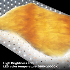 Flexible 2835 LED Light Sheet Roll - 24V White 3000K Ultra-Thin Paper-Like Panel, Cuttable Soft Light Strip for Kitchen Backlighting,murenled,24V 3000K Flexible LED Sheet Roll Cuttable Ultra-Thin