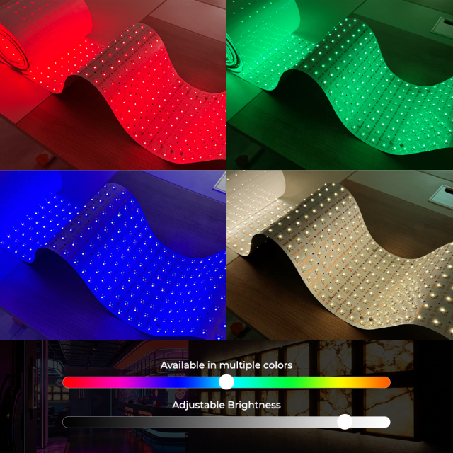 10m Flexible RGBW LED Backlight Strip - 6000K White + Color-Changing, Special for Marble/Home Cabinet/Large Panel Lighting,murenled,10m Flexible RGBW LED Backlight Strip - 6000K White + Color-Changing, Special for Marble/Home Cabinet/Large Panel Lighting