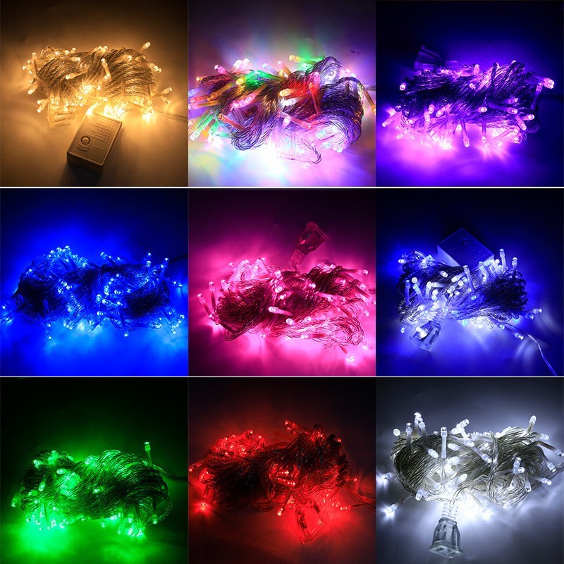 LED star-shaped colored light string, IP44 waterproof, suitable for indoor and outdoor Christmas, garden party, wedding and festival lighting,murenled,LED star-shaped colored light string,