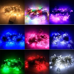 LED star-shaped colored light string, IP44 waterproof, suitable for indoor and outdoor Christmas, garden party, wedding and festival lighting,murenled,LED star-shaped colored light string,