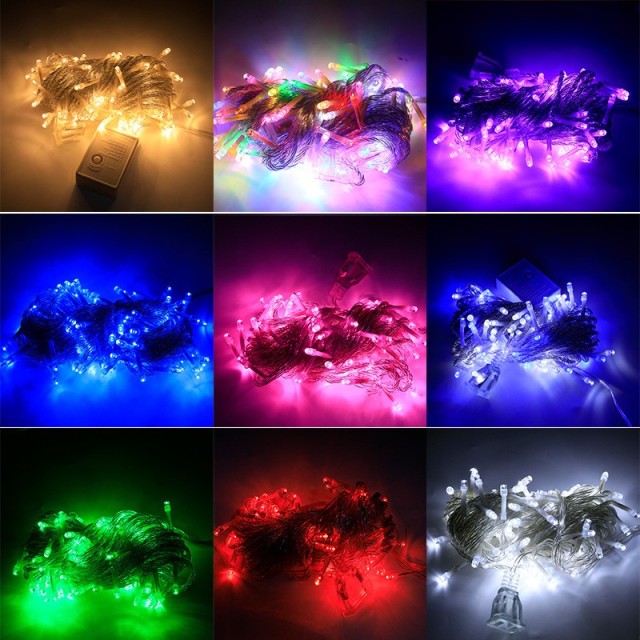 LED star-shaped colored light string, IP44 waterproof, suitable for indoor and outdoor Christmas, garden party, wedding and festival lighting,murenled,LED star-shaped colored light string,