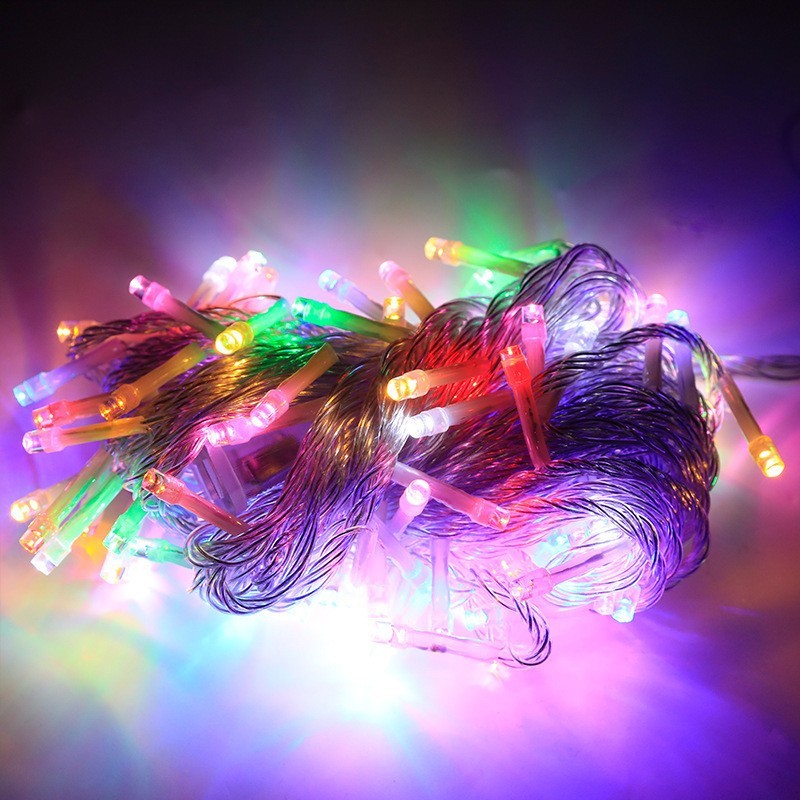 LED star-shaped colored light string, IP44 waterproof, suitable for indoor and outdoor Christmas, garden party, wedding and festival lighting,murenled,LED star-shaped colored light string,