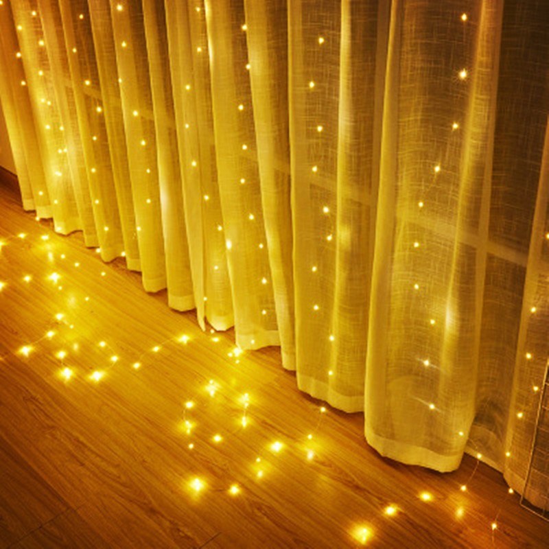 USB Copper Wire Curtain Lights with Remote - 8 Flashing Modes & Dimmable, Waterproof LED Icicle String Lights for Bedroom, Wedding, Party Decor (3x3m/3x2m/3x1m),murenled,Wholesale USB copper wire curtain lamp strings