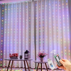 USB Copper Wire Curtain Lights with Remote - 8 Flashing Modes & Dimmable, Waterproof LED Icicle String Lights for Bedroom, Wedding, Party Decor (3x3m/3x2m/3x1m),murenled,Wholesale USB copper wire curtain lamp strings