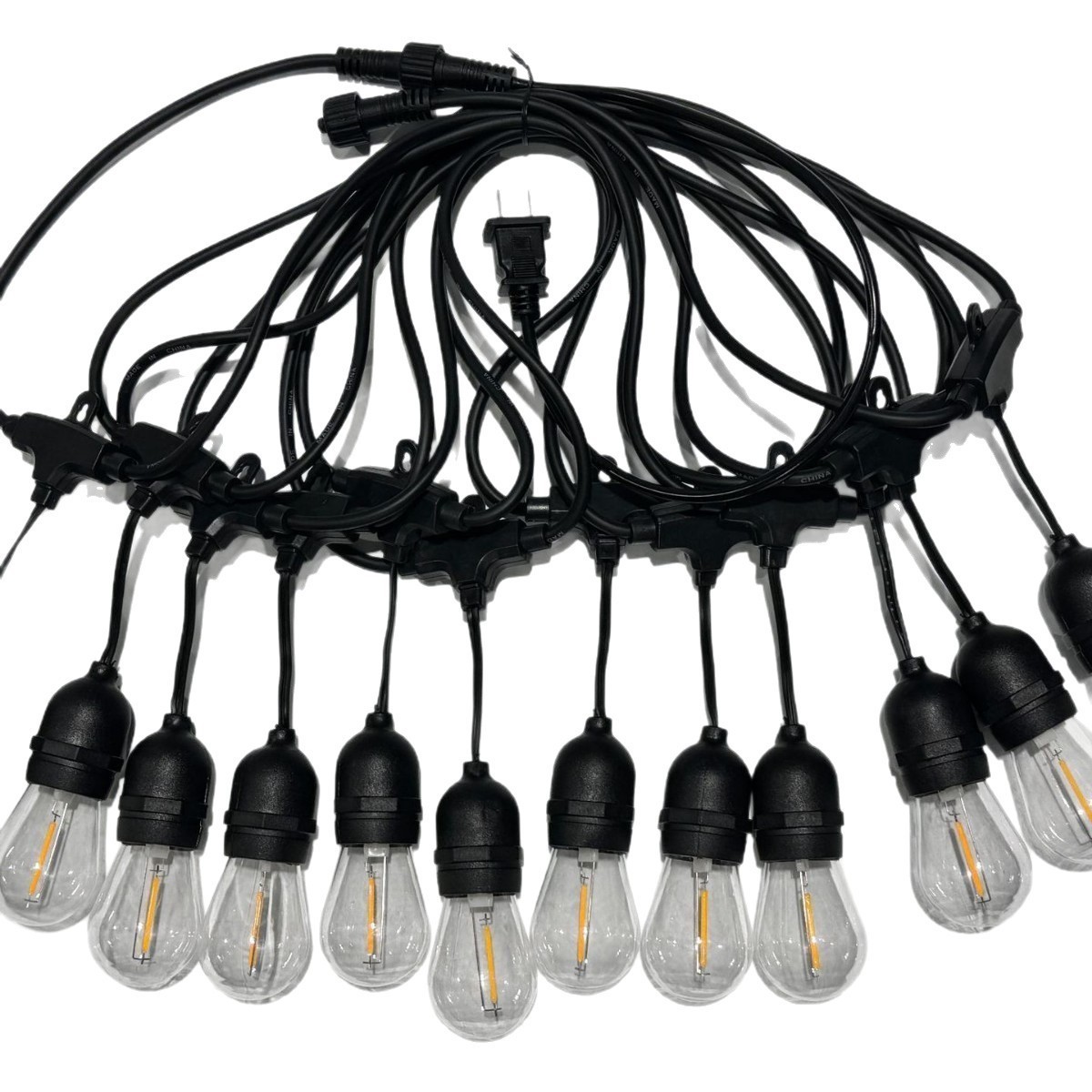 S14 Outdoor LED Light String 24V/220V IP67 Waterproof - Can be connected in series, suitable for garden, wedding decoration and Christmas decorations.,murenled,Wholesale S14 Outdoor Waterproof LED Light Strings