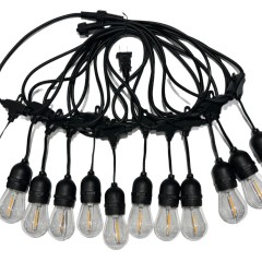 S14 Outdoor LED Light String 24V/220V IP67 Waterproof - Can be connected in series, suitable for garden, wedding decoration and Christmas decorations.,murenled,Wholesale S14 Outdoor Waterproof LED Light Strings