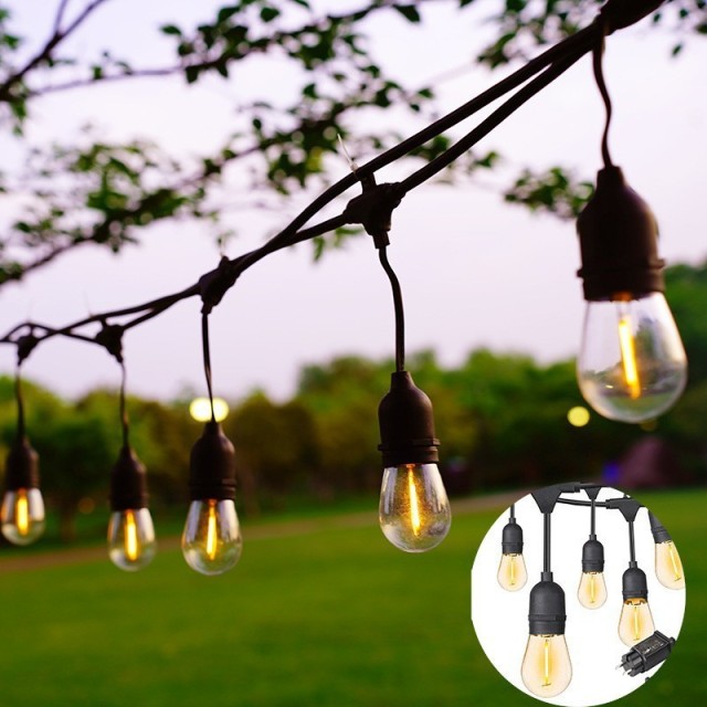 S14 Outdoor LED Light String 24V/220V IP67 Waterproof - Can be connected in series, suitable for garden, wedding decoration and Christmas decorations.,murenled,Wholesale S14 Outdoor Waterproof LED Light Strings