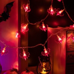 Halloween Pumpkin Ghost Bat Combo String Lights — Multi-Shape LED Atmosphere Lights, Perfect for Bars, KTVs, Show Windows & Malls,murenled,Halloween themed decorative LED light string