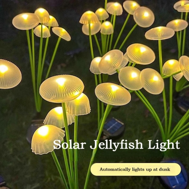 Solar Jellyfish Garden Light — Smart Light Control, Auto-On at Dusk, Create a Dreamy Garden Ambiance,murenled,Solar Jellyfish Garden Light — Smart Light Control