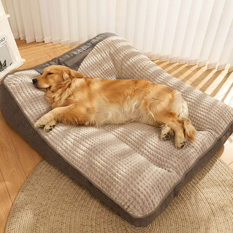 Zozooy Thickened Scratch-Resistant Spine Protection Dog Bed With Removable Cover
