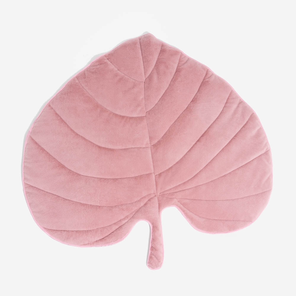 Zozooy Short Velvet Cushion - Leaf Shape