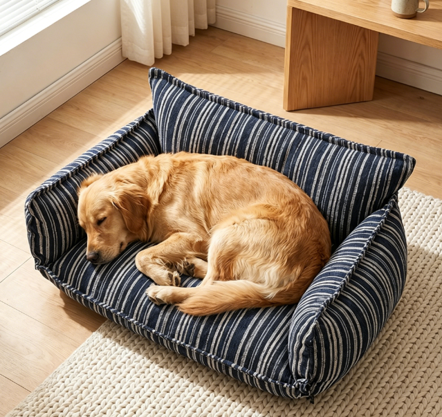 Zozooy Striped Loop Yarn Sofa Bed