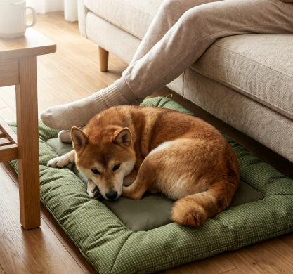 Zozooy Outdoor Plaid Water-Resistant Dog Sleeping Mat