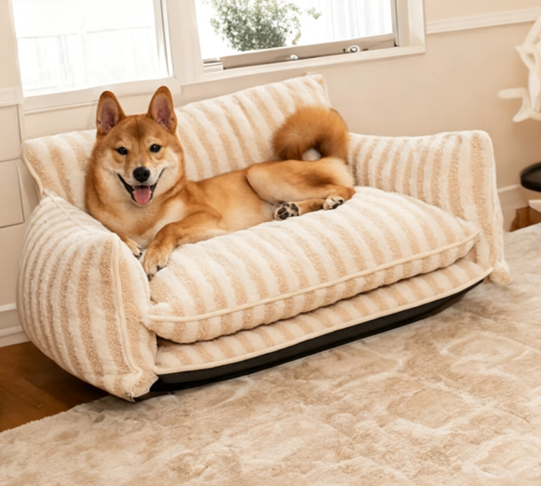 Zozooy Lamb Fleece Sofa Bed
