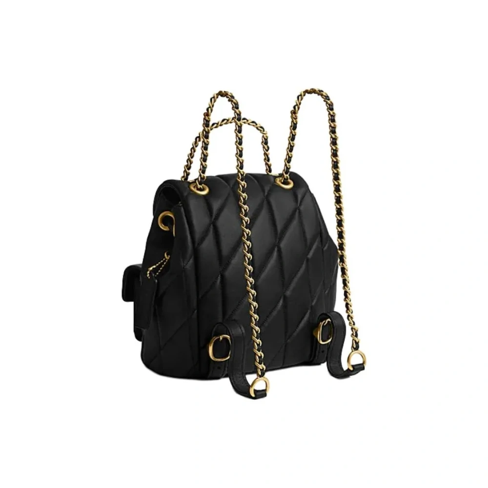 COACH Tabby 22 Shoulder Bag in Black Quilted Leather