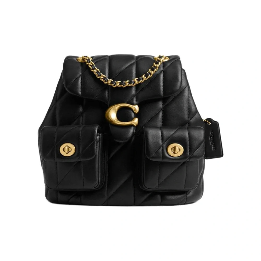 COACH Tabby 22 Shoulder Bag in Black Quilted Leather