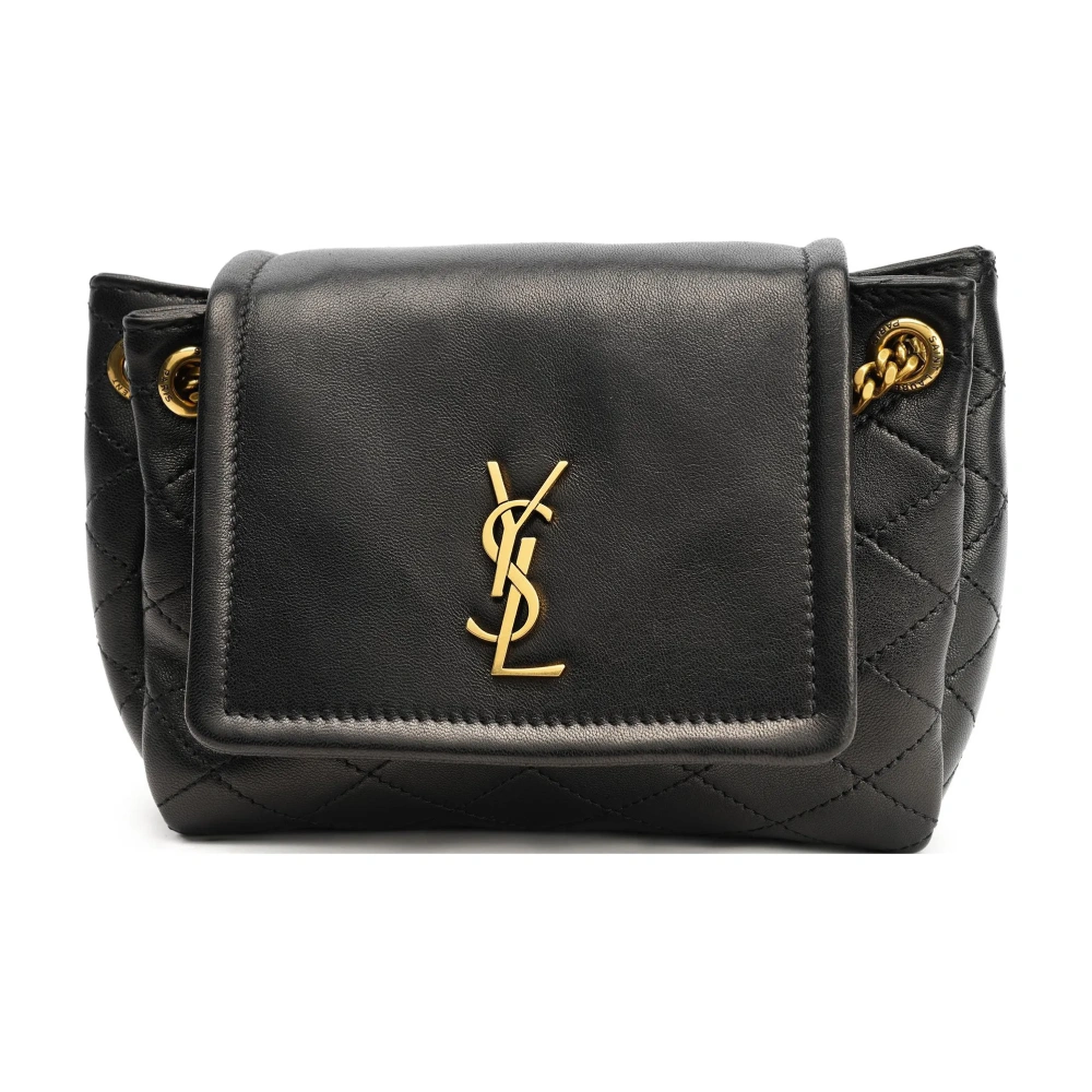 SAINT LAURENT Mini Jamie Bag in Black Quilted Lambskin