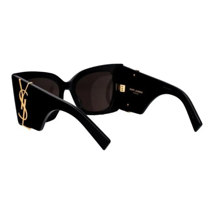 SAINT LAURENT Black Cat-Eye Sunglasses