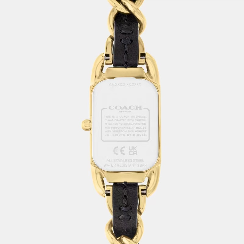COACH Cadie Women's Watch – Black Dial, Quartz Movement, Bracelet Strap