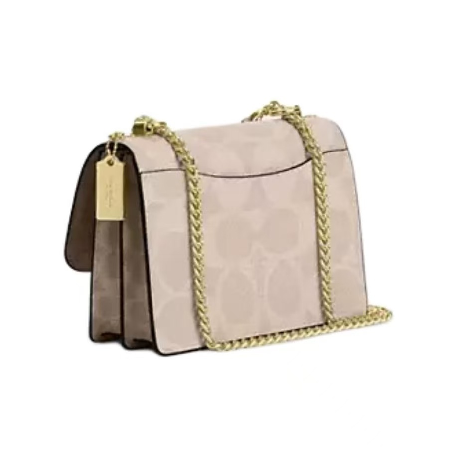 COACH Klare 21 Crossbody Bag – Sand/Brown Colorblock, Gold-Tone Hardware