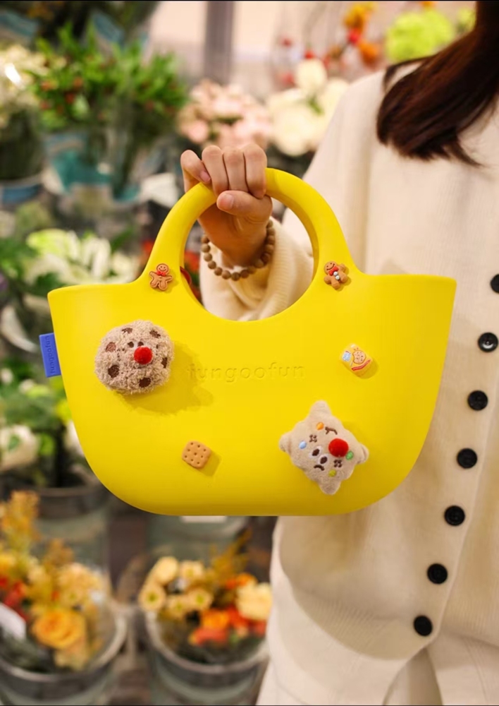 FUNGOOFUN Pink EVA Tote Bag