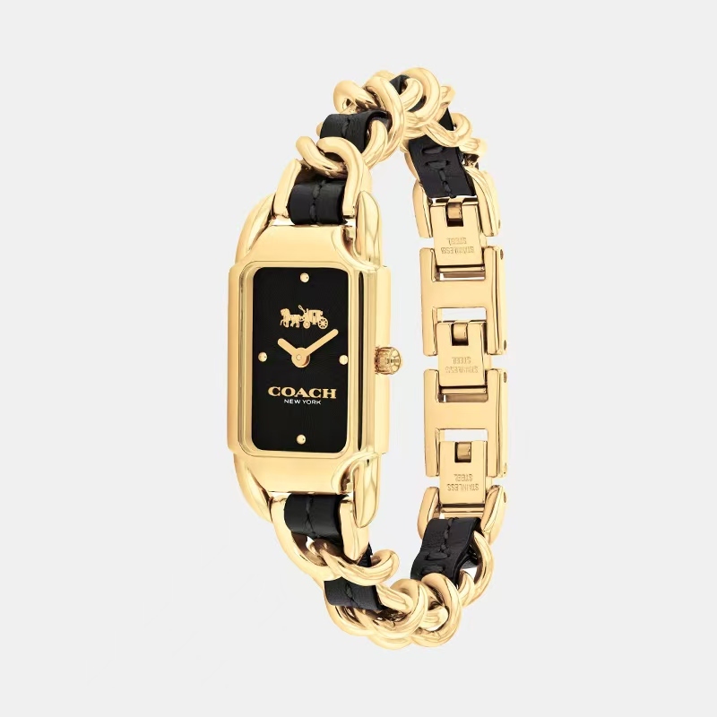 COACH Cadie Women's Watch – Black Dial, Quartz Movement, Bracelet Strap