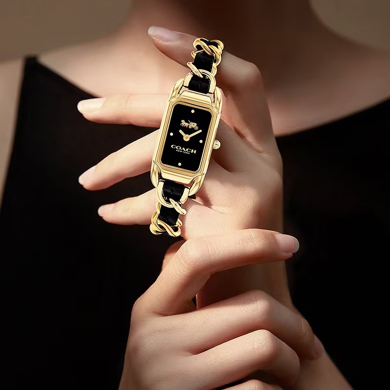 COACH Cadie Women's Watch – Black Dial, Quartz Movement, Bracelet Strap