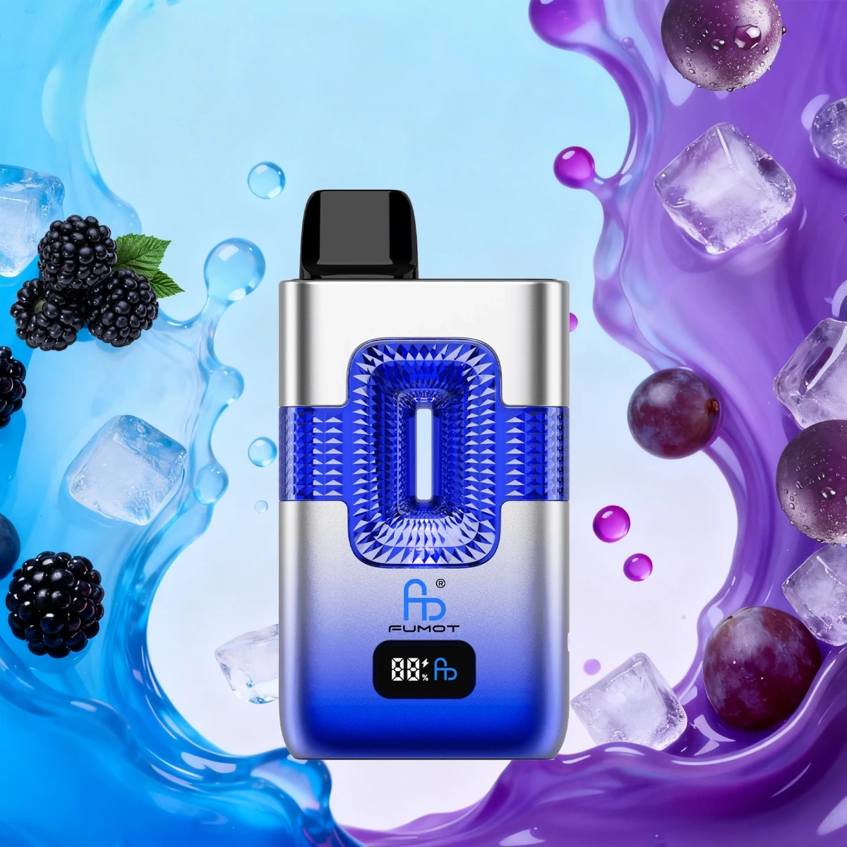Fumot ECO 2in1 50K Disposable Vape | 50,000 Puffs Iridescent Light Dual Flavor Smart Screen | Wholesale