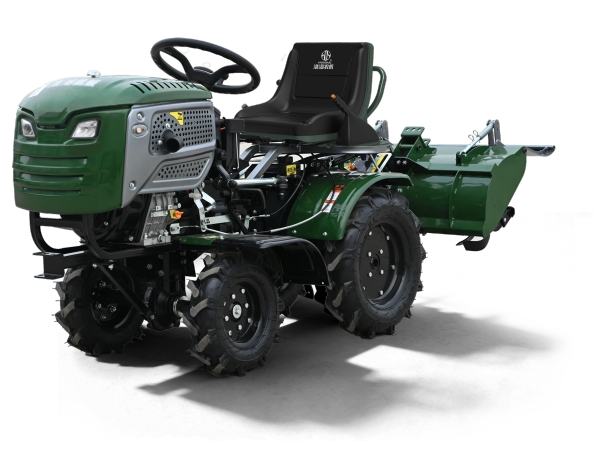 Ride-on mini tiller