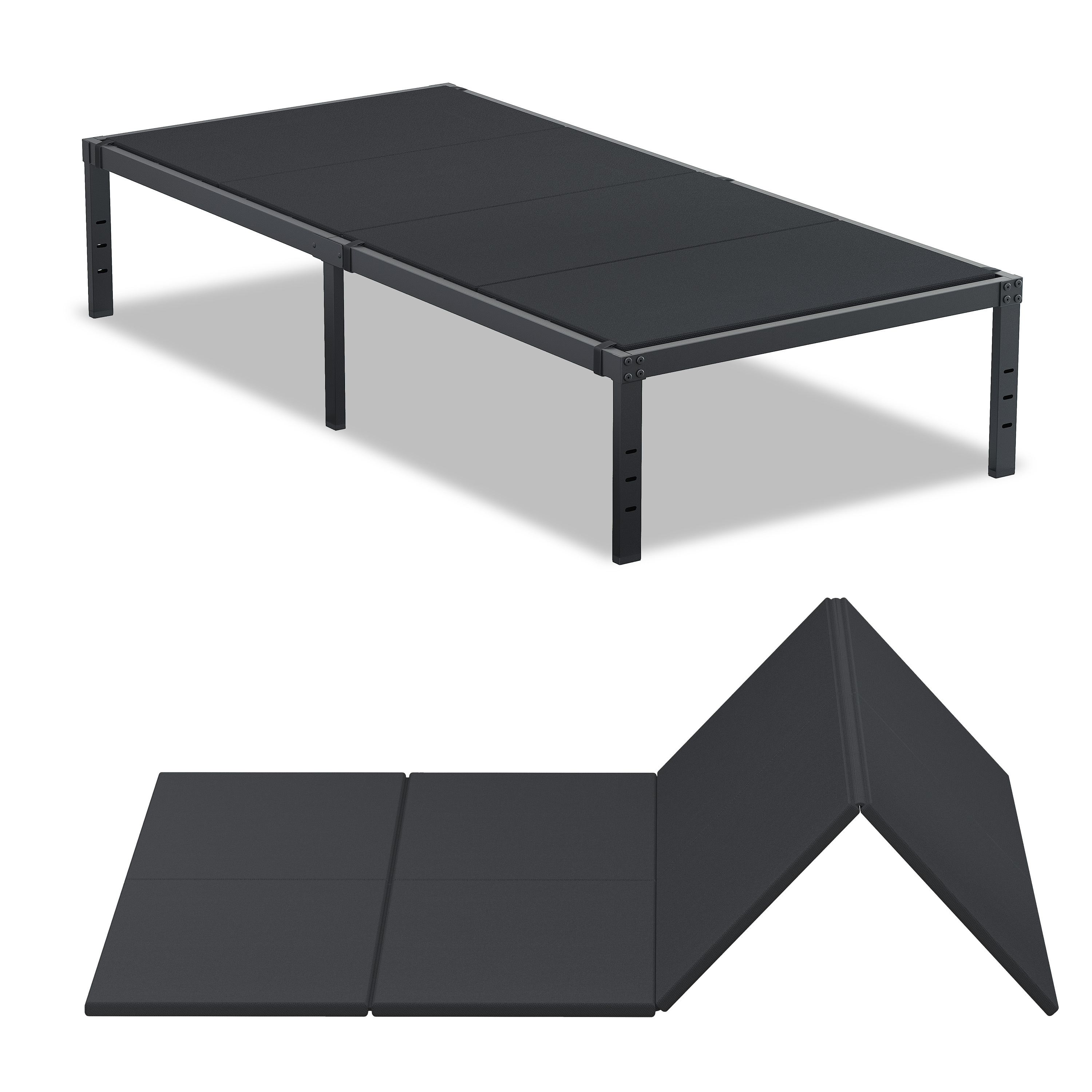 Roomdiary Bunkie Board Low Profile Mattress Support, No Sag, Easy Setup, Box Spring Replacement for Platform Bed.