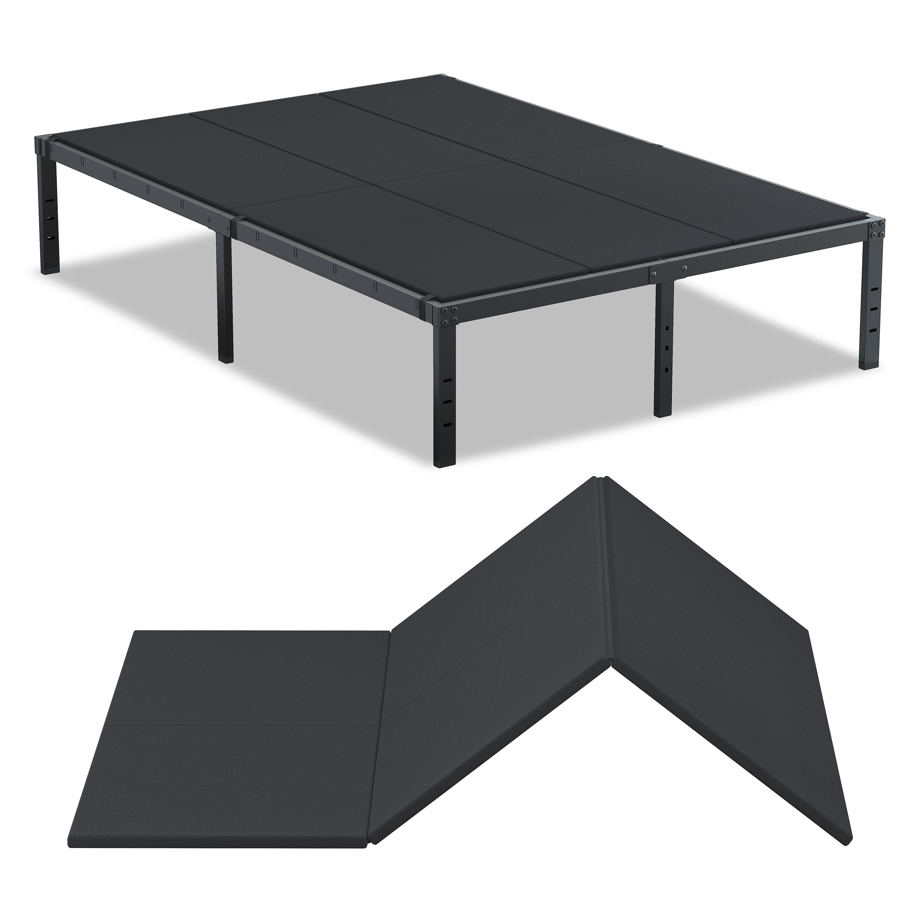 Roomdiary Bunkie Board Low Profile Mattress Support, No Sag, Easy Setup, Box Spring Replacement for Platform Bed.
