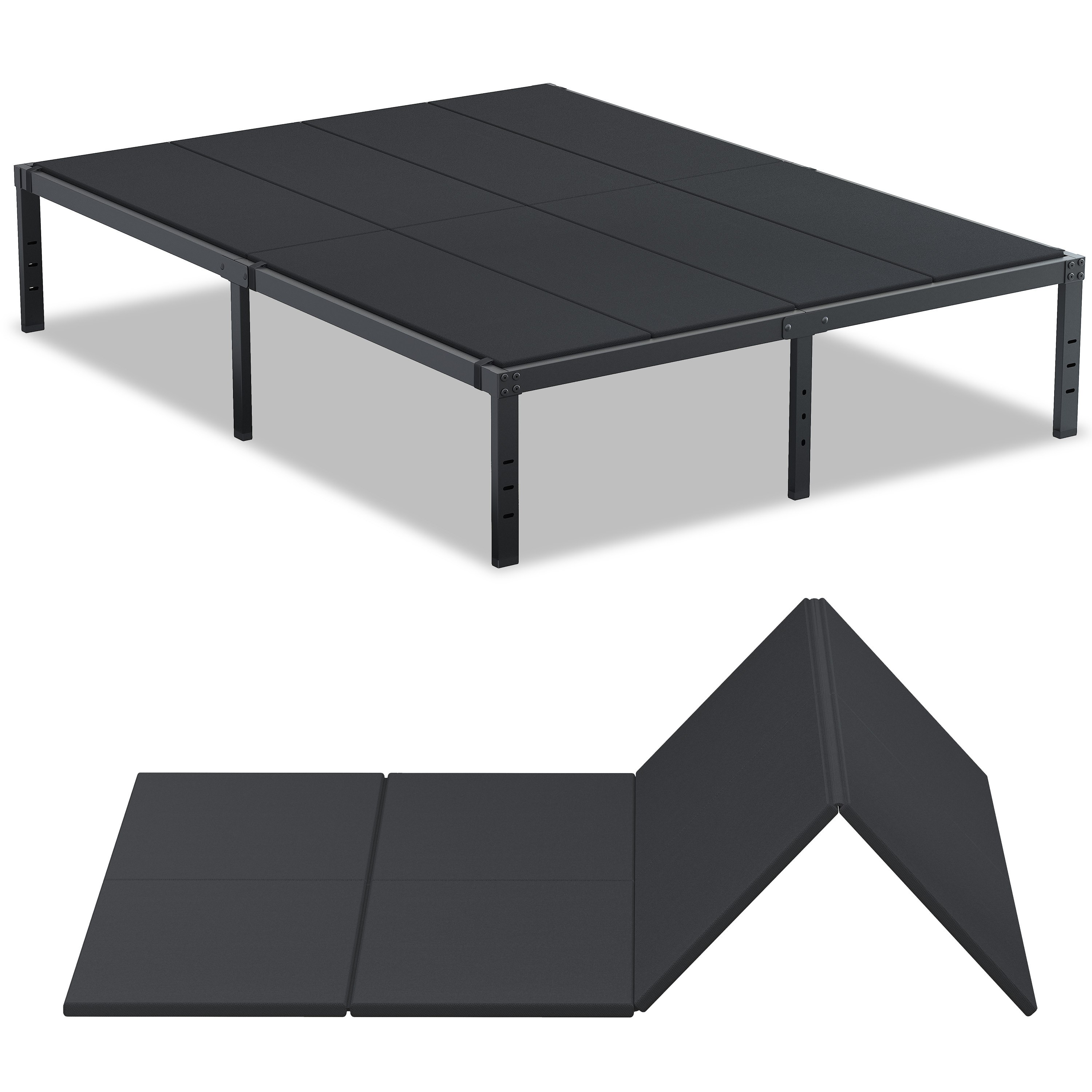 Roomdiary Bunkie Board Low Profile Mattress Support, No Sag, Easy Setup, Box Spring Replacement for Platform Bed.