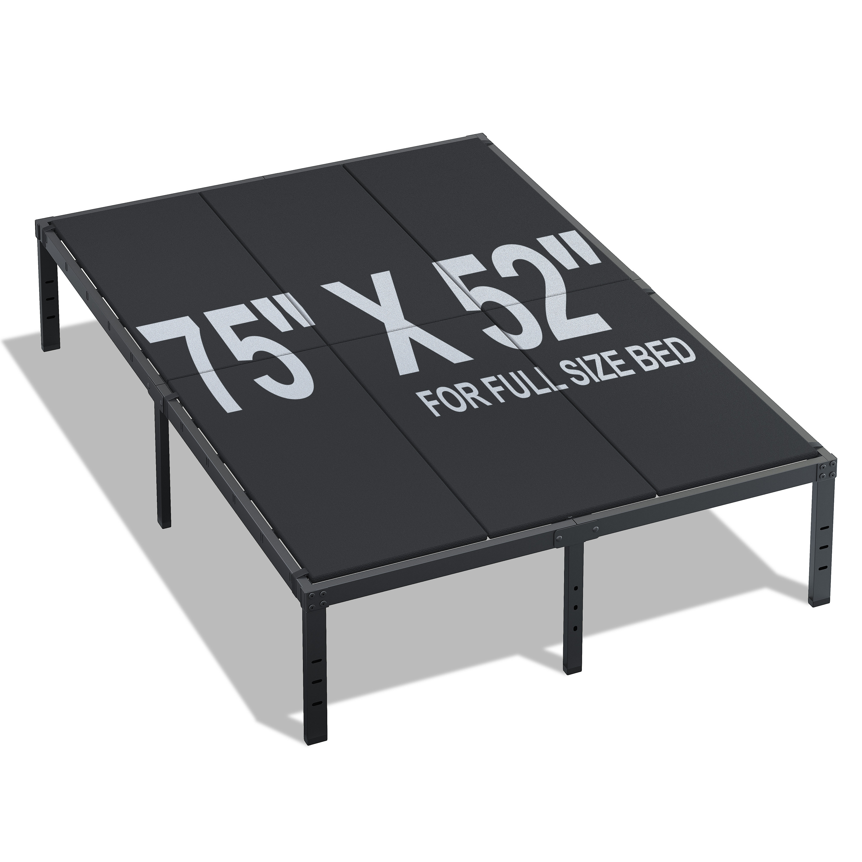 Roomdiary Bunkie Board Low Profile Mattress Support, No Sag, Easy Setup, Box Spring Replacement for Platform Bed.