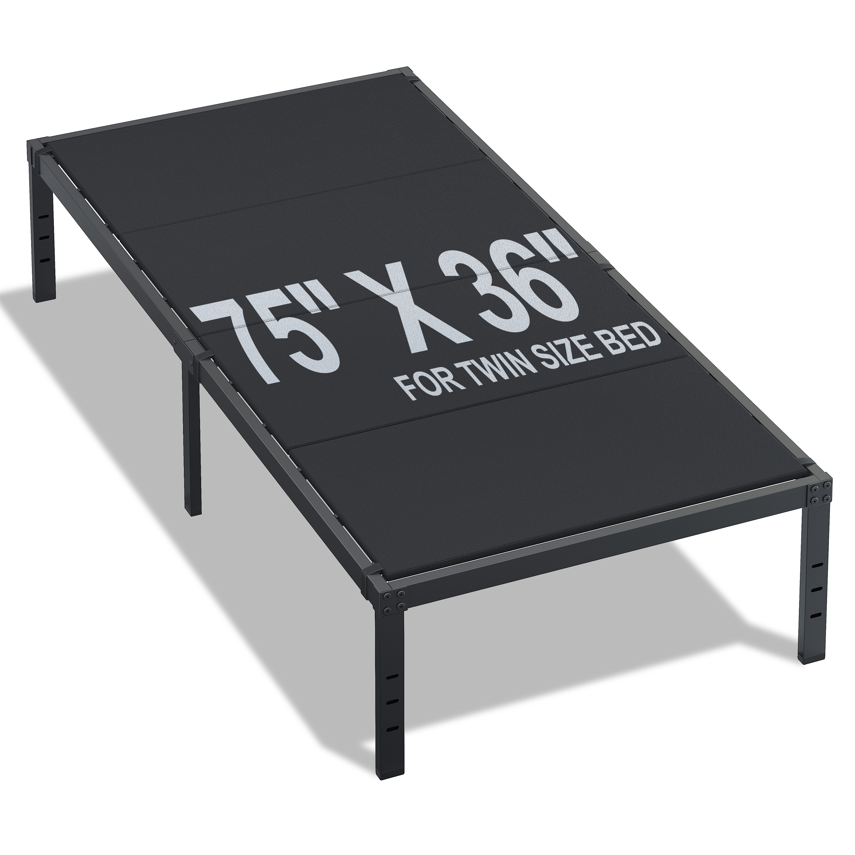 Roomdiary Bunkie Board Low Profile Mattress Support, No Sag, Easy Setup, Box Spring Replacement for Platform Bed.