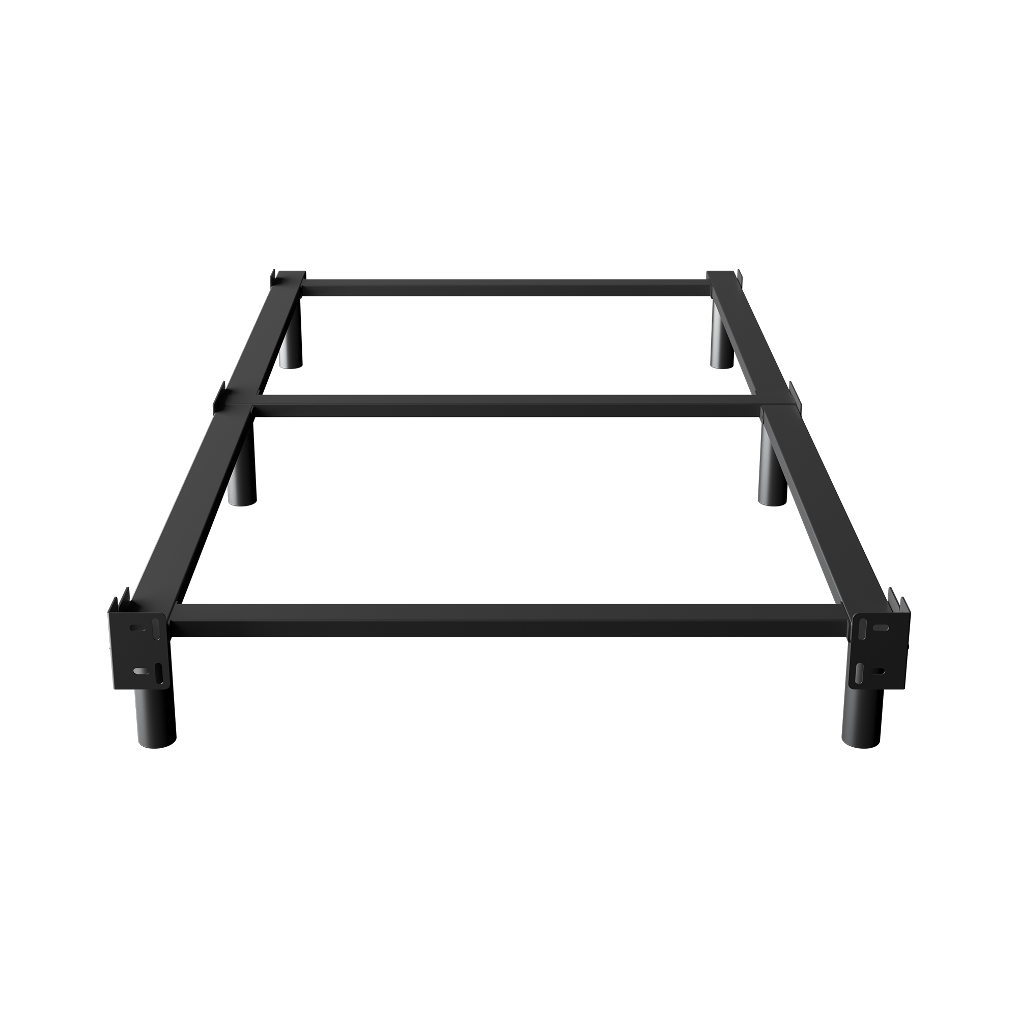 Roomdiary 7" Bed Frames for Box Spring, Heavy Duty Low Profile Metal Bed Base, Easy Assembly, Black