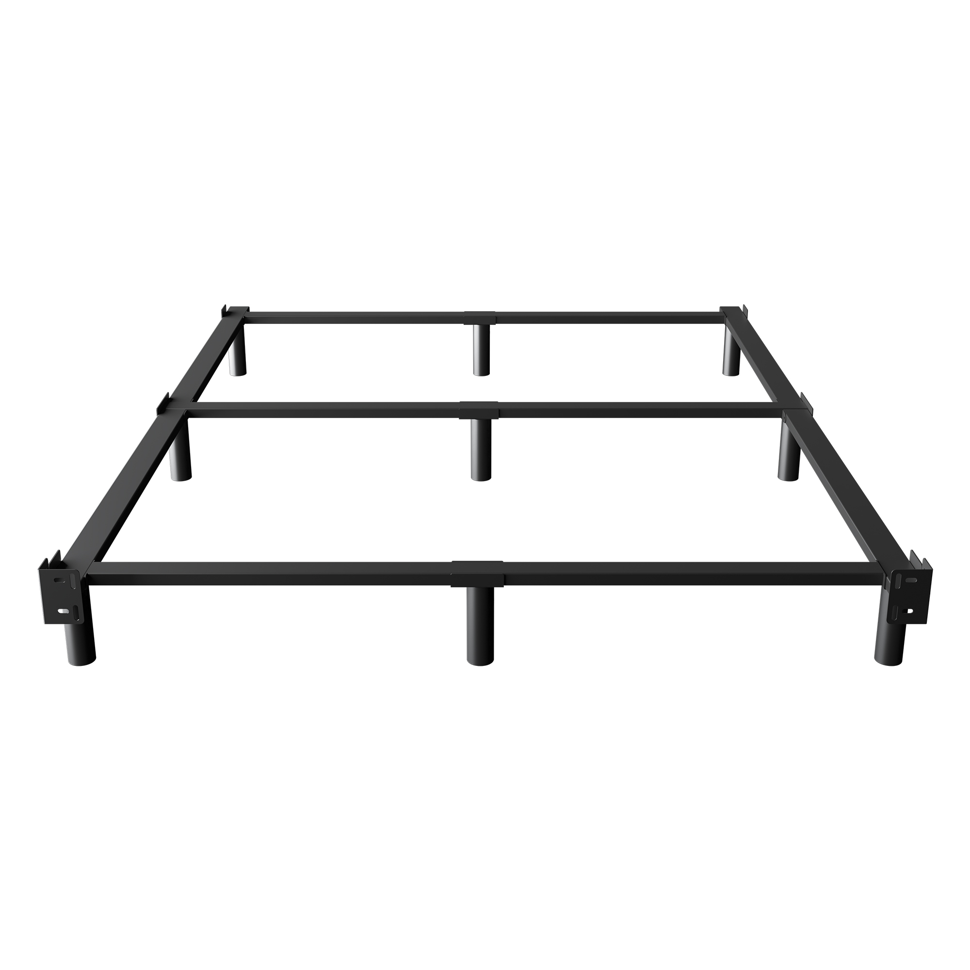 Roomdiary 7" Bed Frames for Box Spring, Heavy Duty Low Profile Metal Bed Base, Easy Assembly, Black