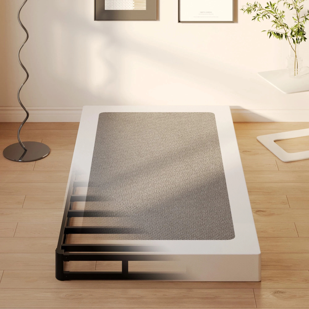 Napcenter 5 inch Twin Box Spring, Mattress Foundation, Heavy Duty Metal, Included Fabric Cover, Noise Free, Easy Assembly