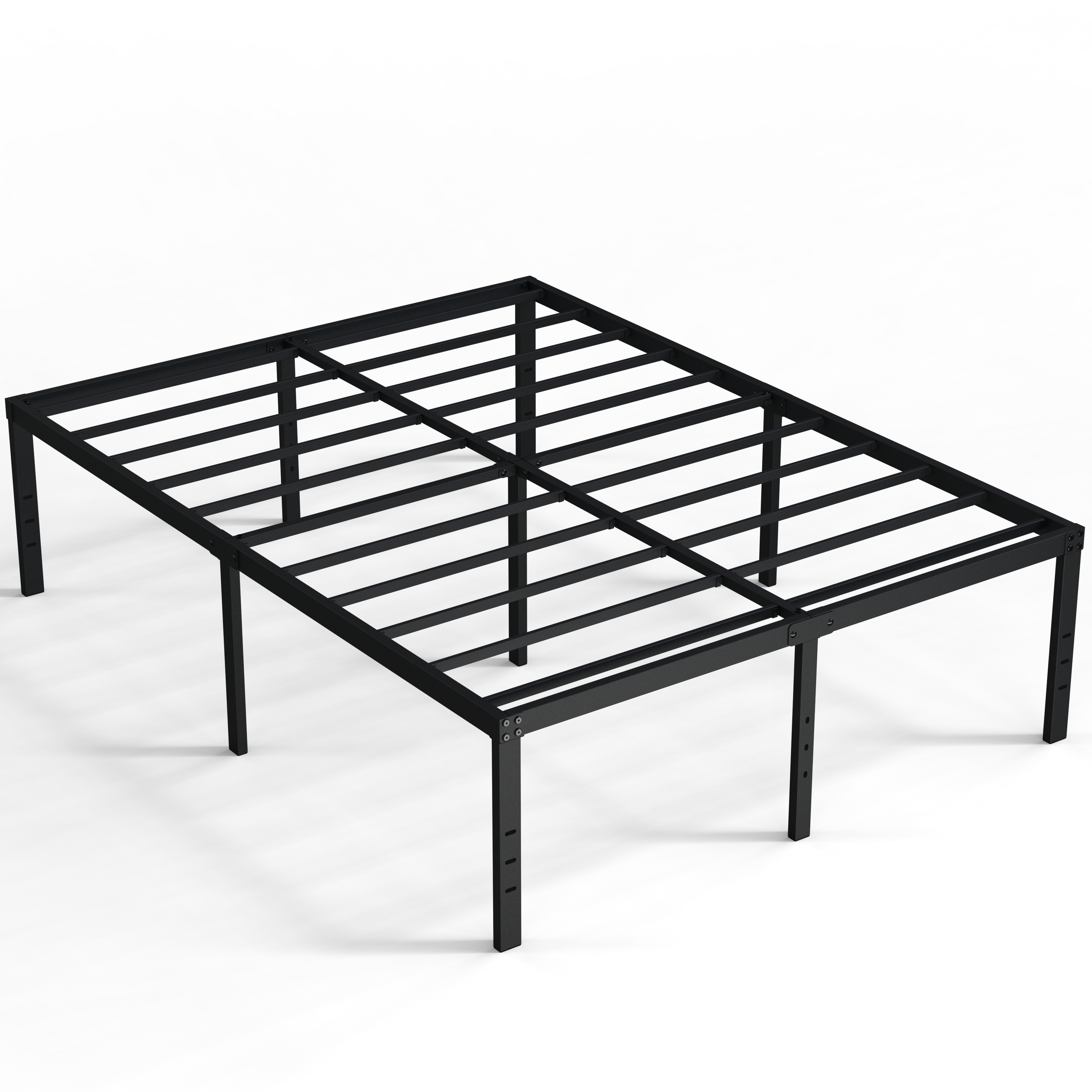 Maenizi Bed Frames No Box Spring Needed, 20 inch Heavy Duty Metal Bed Frame Support Up to 2500 lbs, Easy Assembly, Noise Free, Black