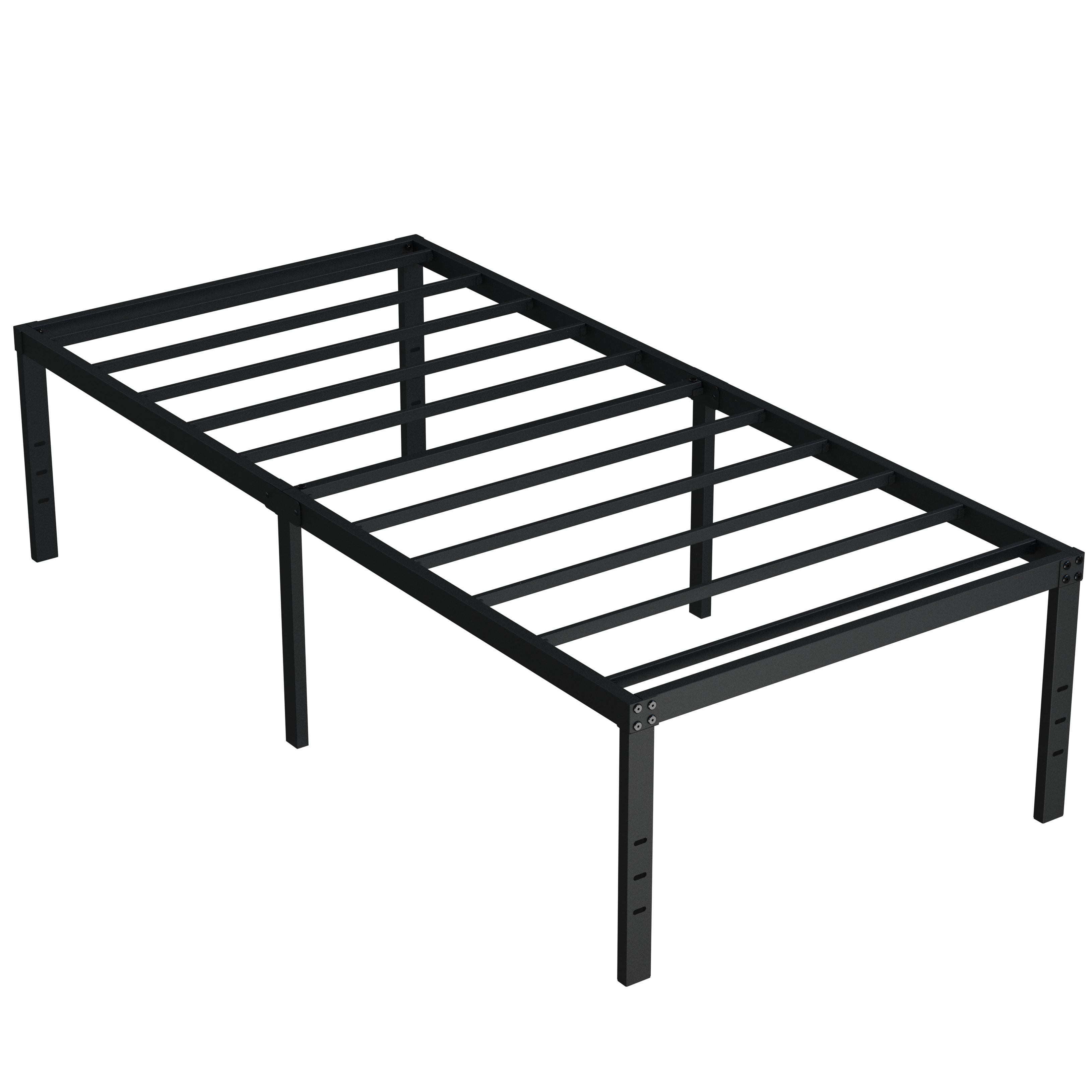 Maenizi Bed Frames No Box Spring Needed, 20 inch Heavy Duty Metal Bed Frame Support Up to 2500 lbs, Easy Assembly, Noise Free, Black